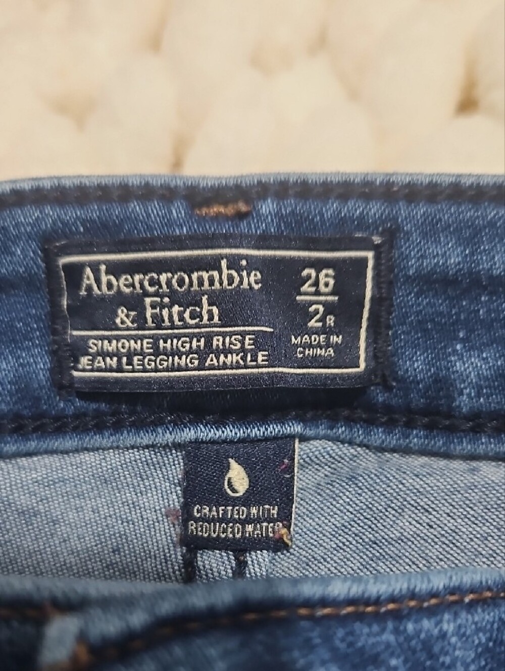 Abercrombie & Fitch Dark Blue Skinny Jeans - Picture 4 of 5